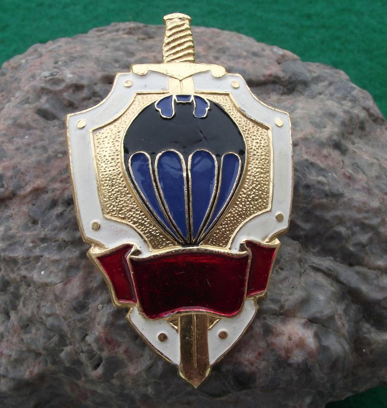 Soviet Union Russian Airborne Forces Parachute Army Black Bat Logo Pin Badge - Badgecrazy