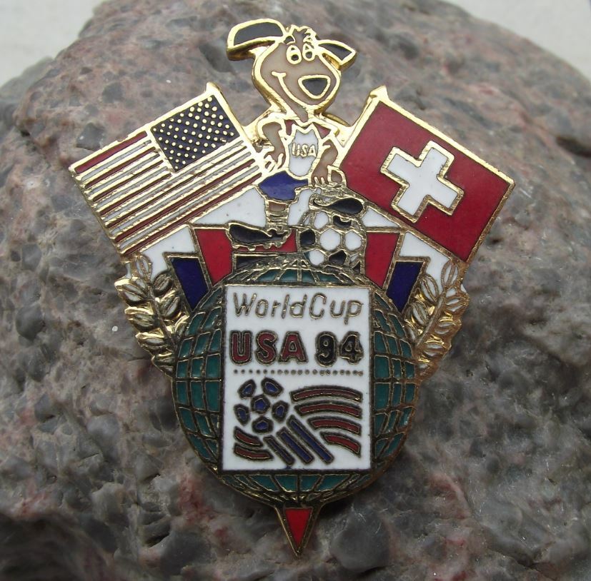 1994 Fifa World Cup USA 94 United States Soccer Football Swiss Match Pin Badge - Badgecrazy