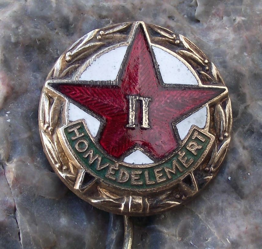 Vintage Hungary Hungarian Civil Ministry of Defence Defense Grade 2 Pin Badge - Badgecrazy