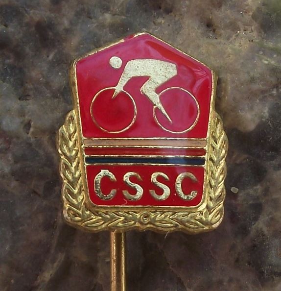 CSSC Czechoslovakia CSSR Cycling Club Association Bicycle Members Pin Badge - Badgecrazy
