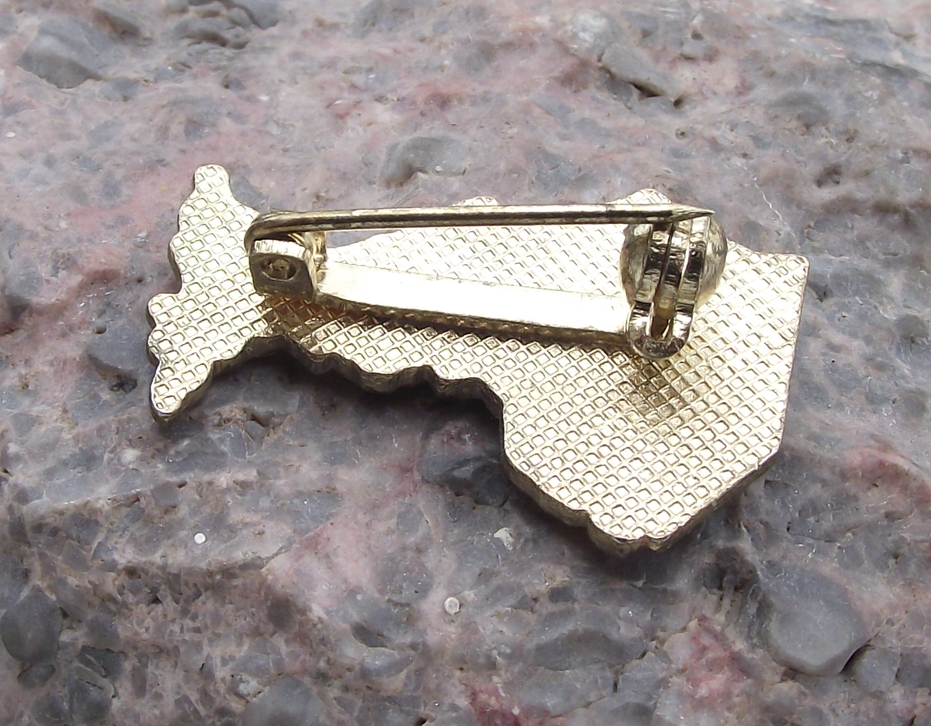 Canada State of Ontario Land Border Shaped Canadian Map Pin Badge - Badgecrazy