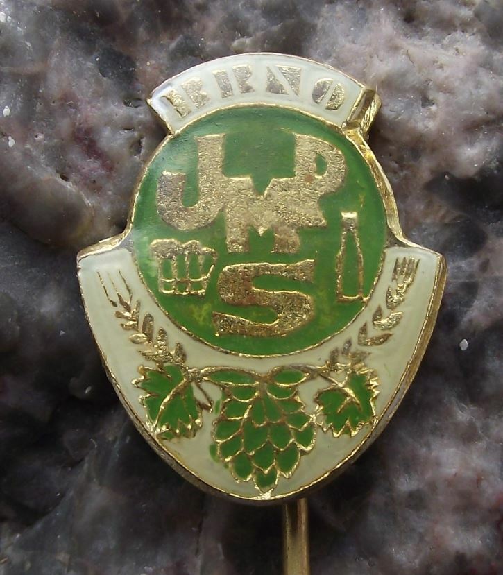 Vintage JMPS South Moravian Breweries of Czechoslovakia Beer Lager Pin Badge - Badgecrazy