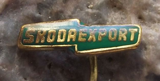 Skoda Export Vehicle Car & Engineering Products Advertising Pin Badge Logo - Badgecrazy