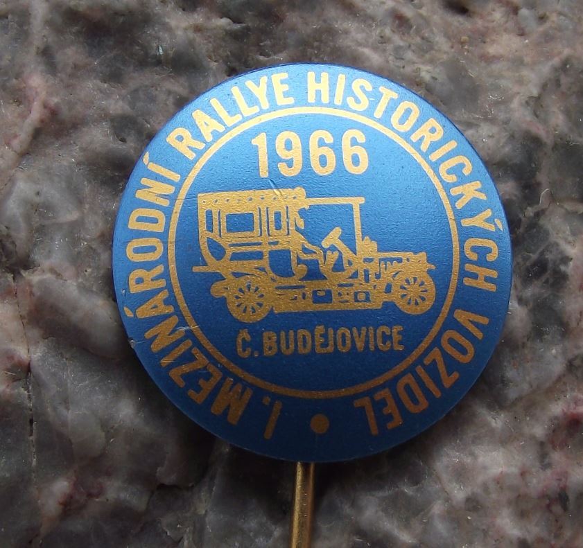 1966 First 1st International Historic Czech Veteran Car Vehicle Rally Pin Badge - Badgecrazy
