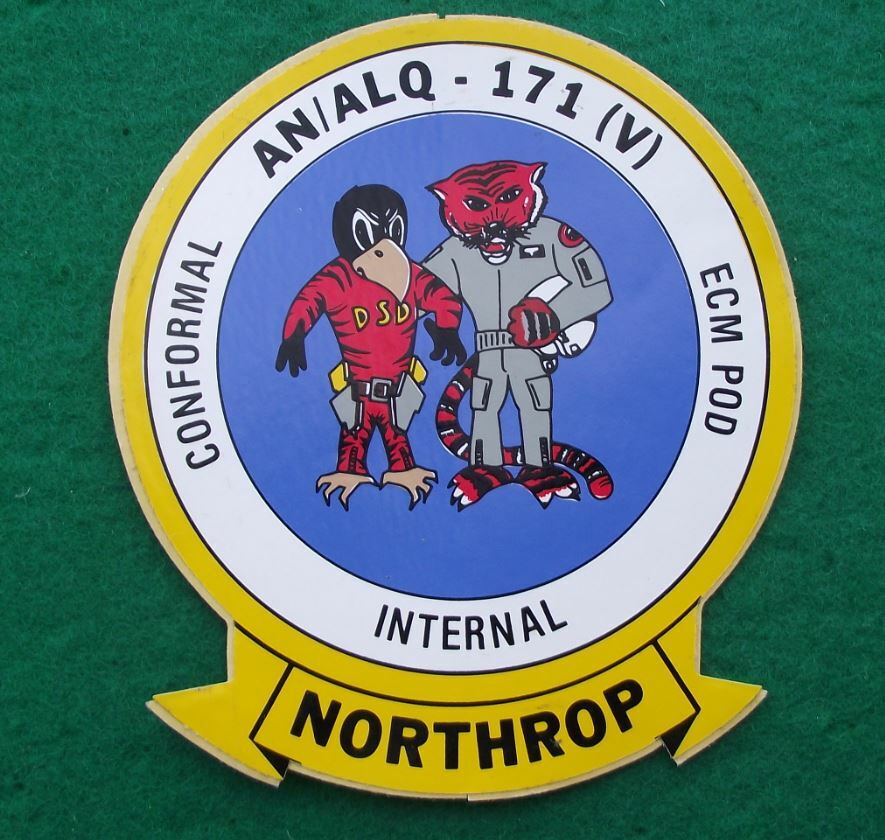 Northrop AN ALQ 171 ECM Pod Jet Fighter Plane Electronic Defense Sticker Decal - Badgecrazy