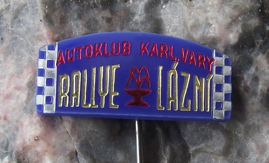 1970s Rallye Lazni Rally Czech Spa Historic Veteran Vintage Car Race Pin Badge - Badgecrazy