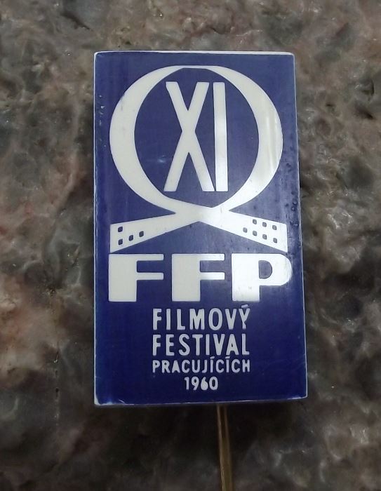 1960 FFP Czech Filmovy Exhibition 11th Communist Workers Film Festival Pin Badge - Badgecrazy