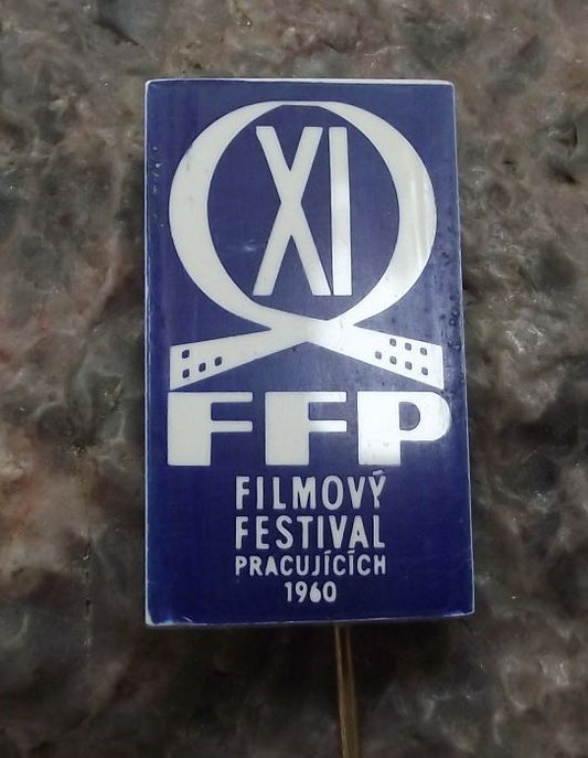 1960 FFP Czech Filmovy Exhibition 11th Communist Workers Film Festival Pin Badge - Badgecrazy