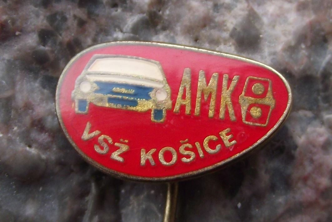 Vintage Czech Automotoklub AAA Association Racing Car Club AMK Kosice Pin Badge - Badgecrazy
