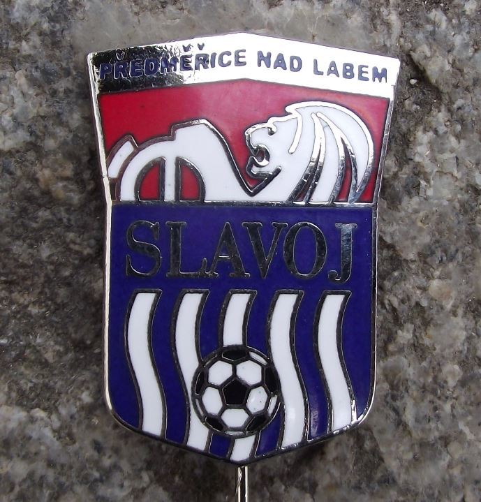Official Slavoj Predmerice nad Labem Czech Republic Football Lion Pin Badge - Badgecrazy