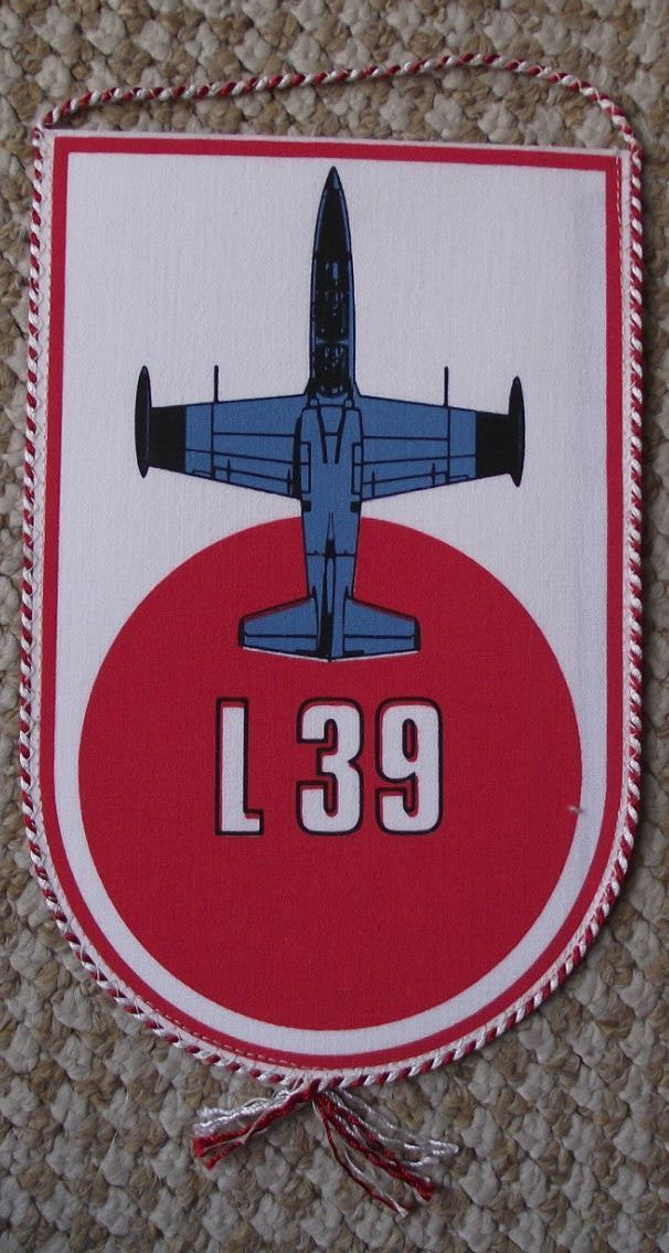 Aero L-39 L39 Albatros Albatross Military Jet Aviation Aircraft Pennant Flag - Badgecrazy
