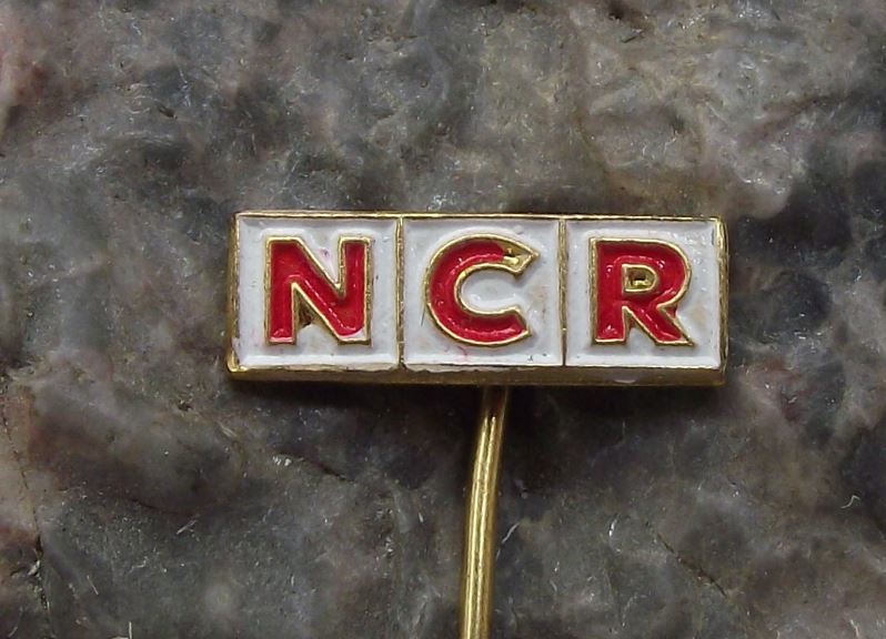 Antique NCR Corporation American Software Hardware Electronics Firm Pin Badge - Badgecrazy