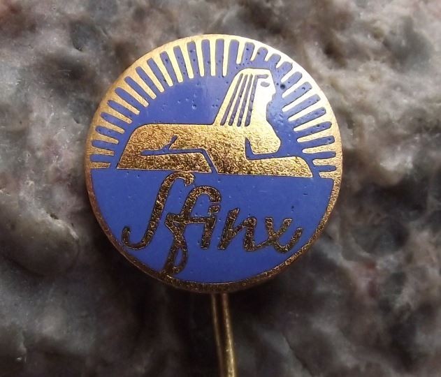 Antique Egyptian Sphinx Sfinx Half Lion & Half Large Breasted Woman Pin Badge - Badgecrazy