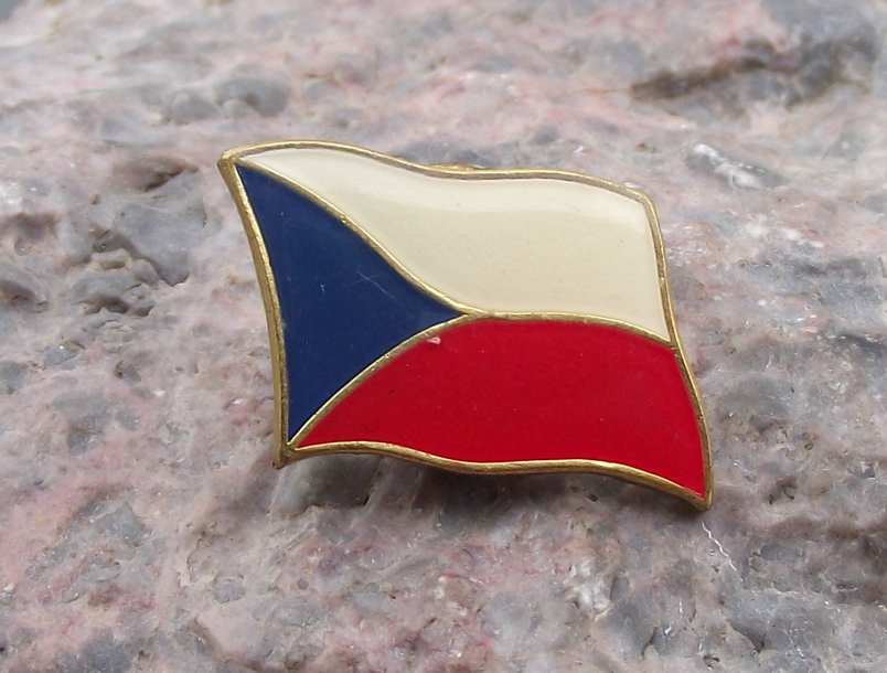 Czechoslovakia Czech National Flag Patriotic Lapel Pin Badge - Badgecrazy