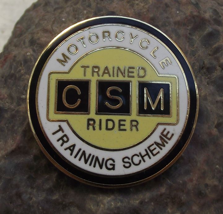 Antique Trained CSM Rider Motorbike Motorcycles Riding Scheme Award Pin Badge - Badgecrazy