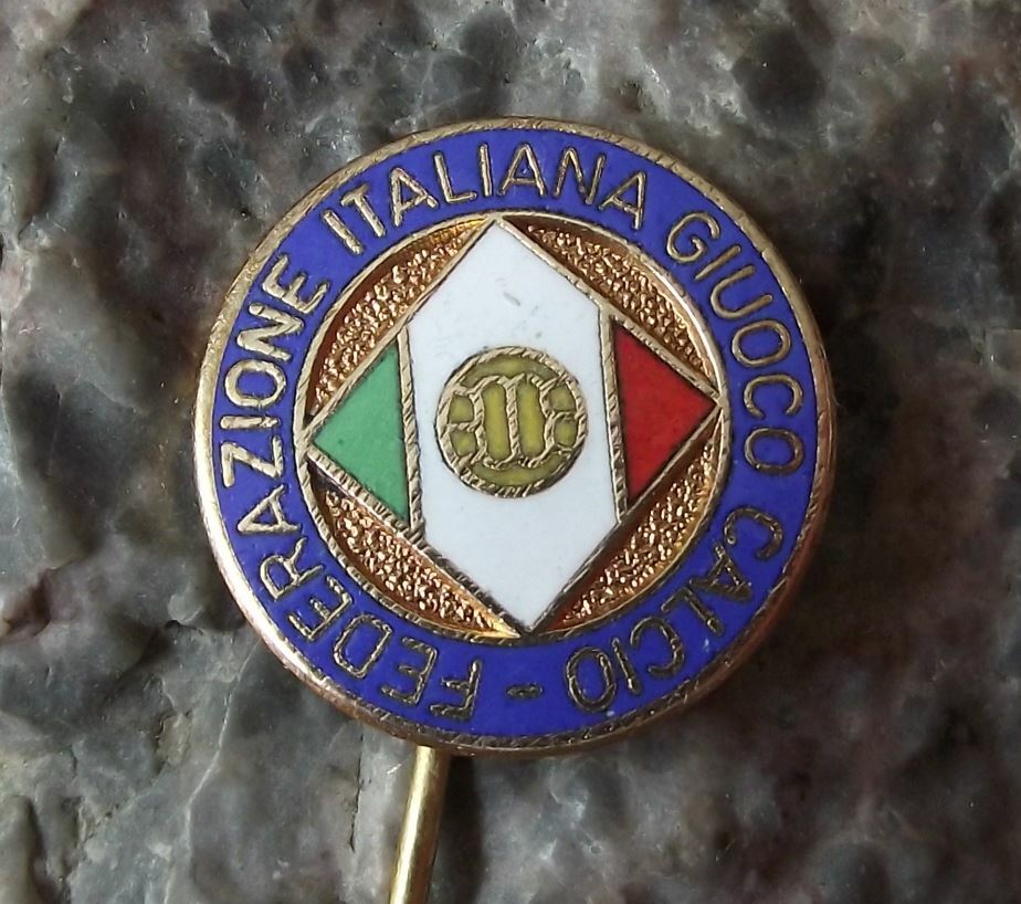 Vintage Football Association Italy FIGC Italian Soccer Federation Logo Pin Badge - Badgecrazy