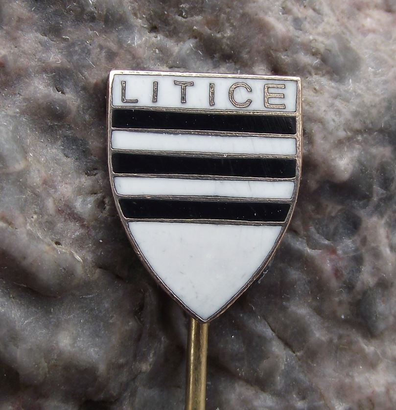 Antique Litice Czechoslovakia Coat of Arms Heraldic Crest Shield Pin Badge - Badgecrazy