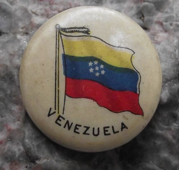 Sweet Caporal Cigarette Company Flags of the World Pin Badge Venezuela - Badgecrazy