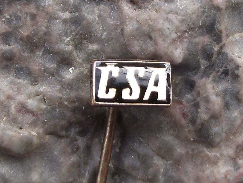 CSA Czech Airlines Czechoslovakia Official Logo Airliner Aircraft Pin Badge - Badgecrazy