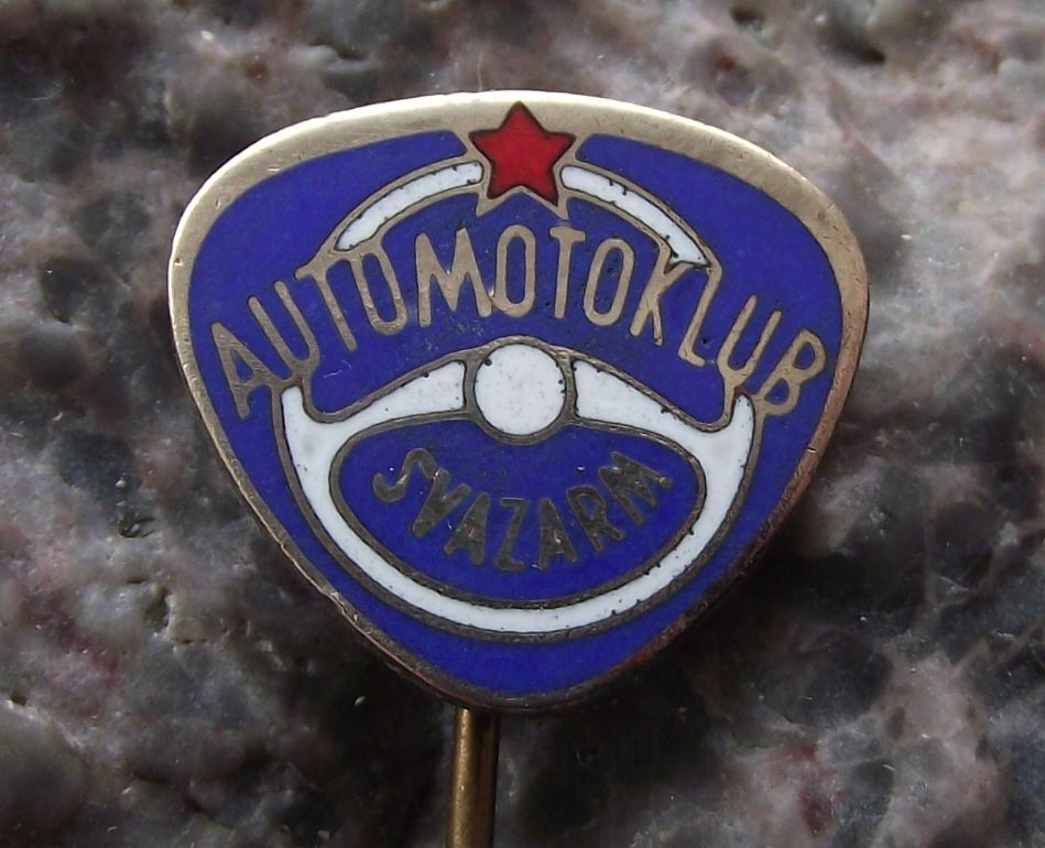 Svazarm Czech Army Military Reserves Automotoklub Advanced Driver AMK Pin Badge - Badgecrazy