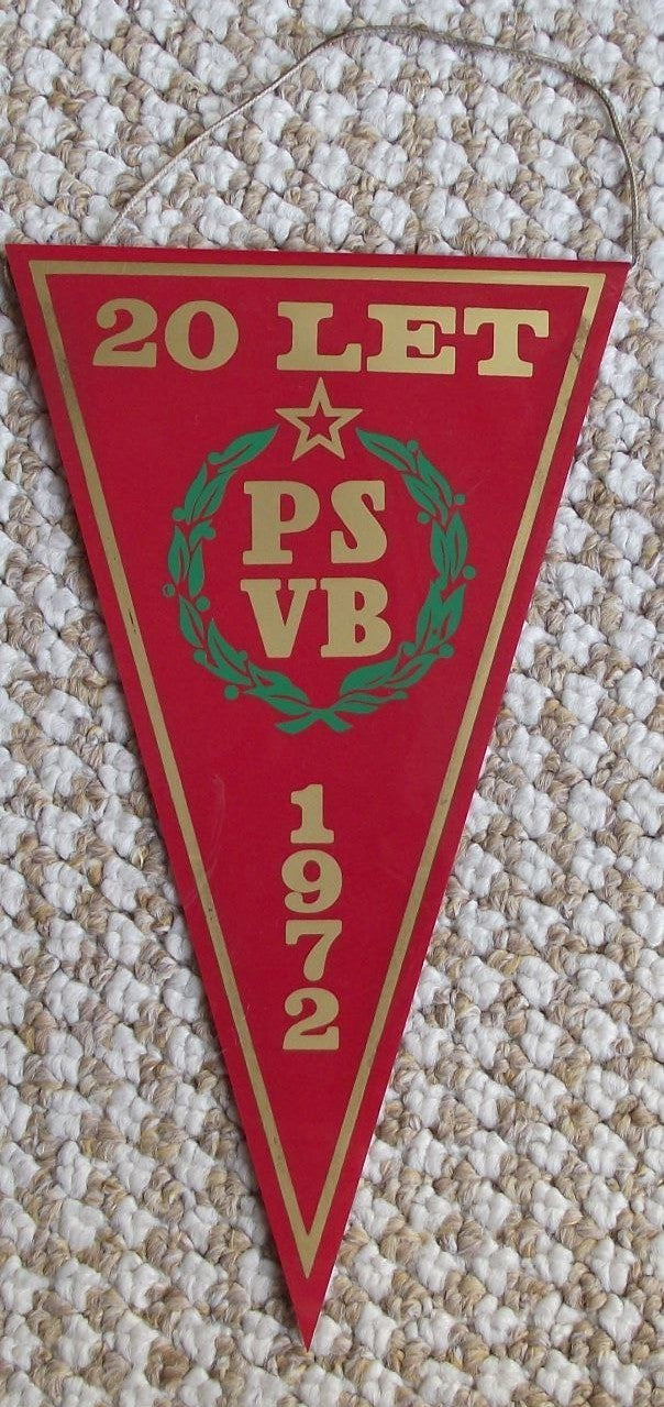 1972 PS VB PSVB Reserve Secret Police Army Guard 20th Anniversary Pennant Flag - Badgecrazy