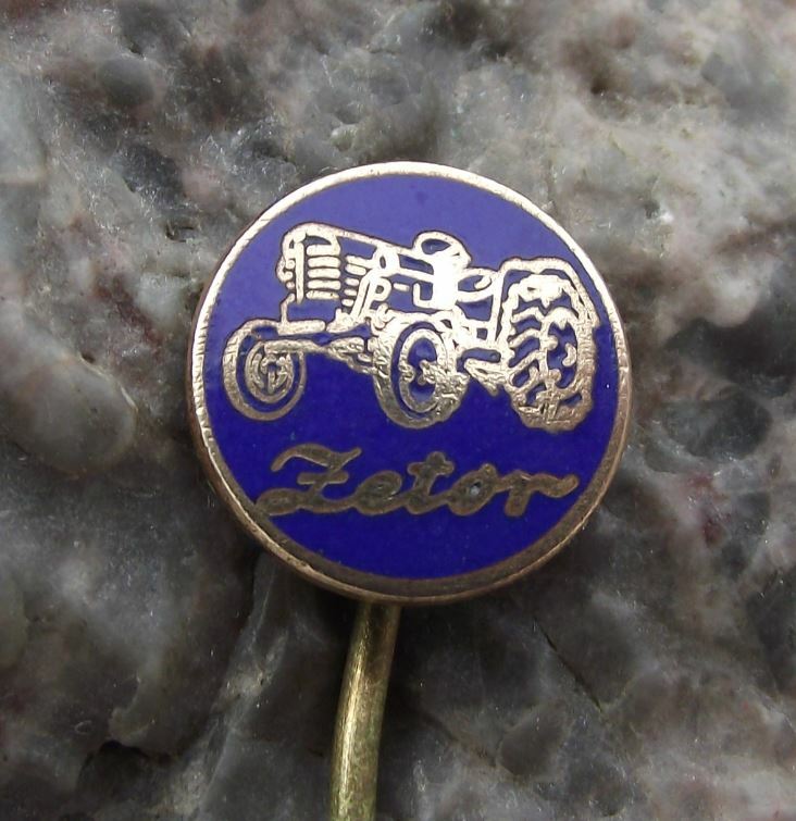 Antique Zetor Farm Tractor Worldwide Agriculture Crop Farming Pin Badge Blue - Badgecrazy
