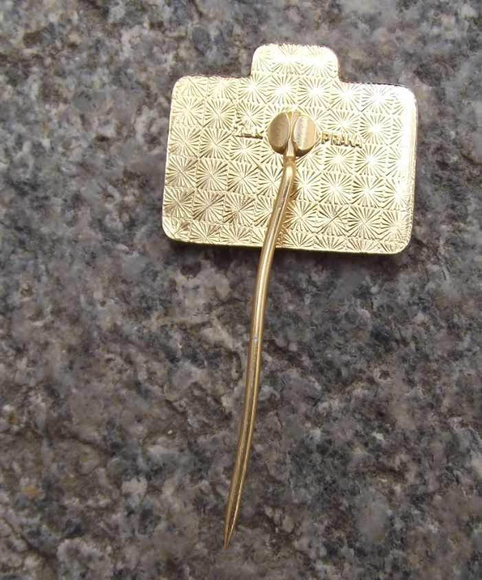 1979 Prago Expo 79 Trade Exhibition Fair Czech Suitcase Briefcase Pin Badge - Badgecrazy