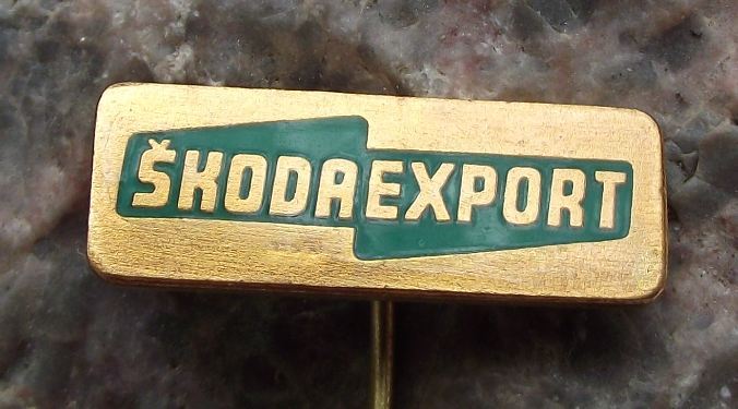 Skoda Export Vehicle Car & Engineering Products Advertising Pin Badge - Badgecrazy