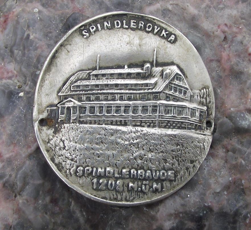 Spinderovka Krkonose Mountains 1208m Walking Lodge Stick Shield Stocknagel - Badgecrazy