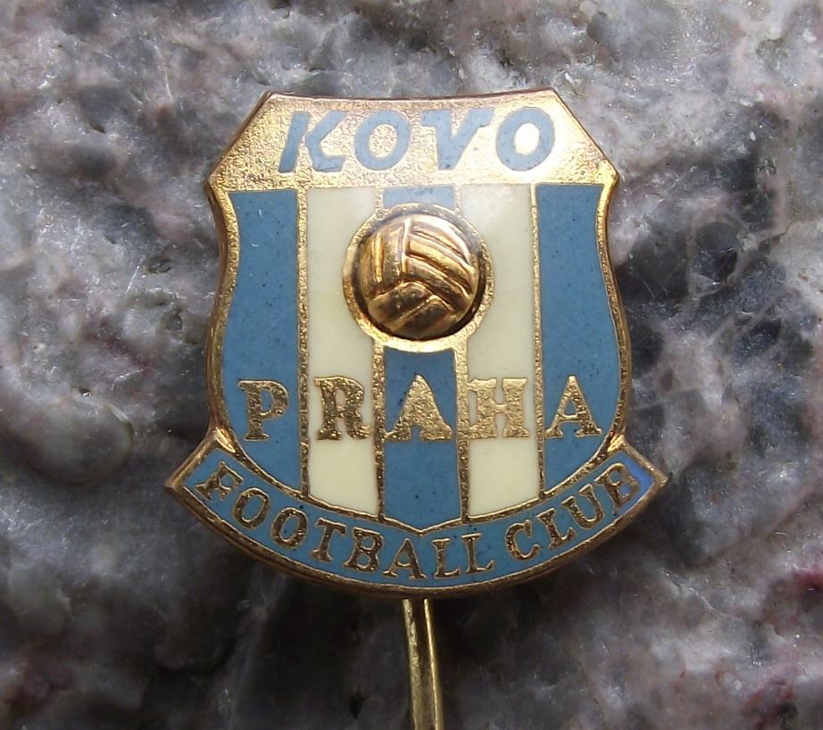 Vintage Kovo Praha Prague Czech Football Club Soccer Shield Pin Badge - Badgecrazy