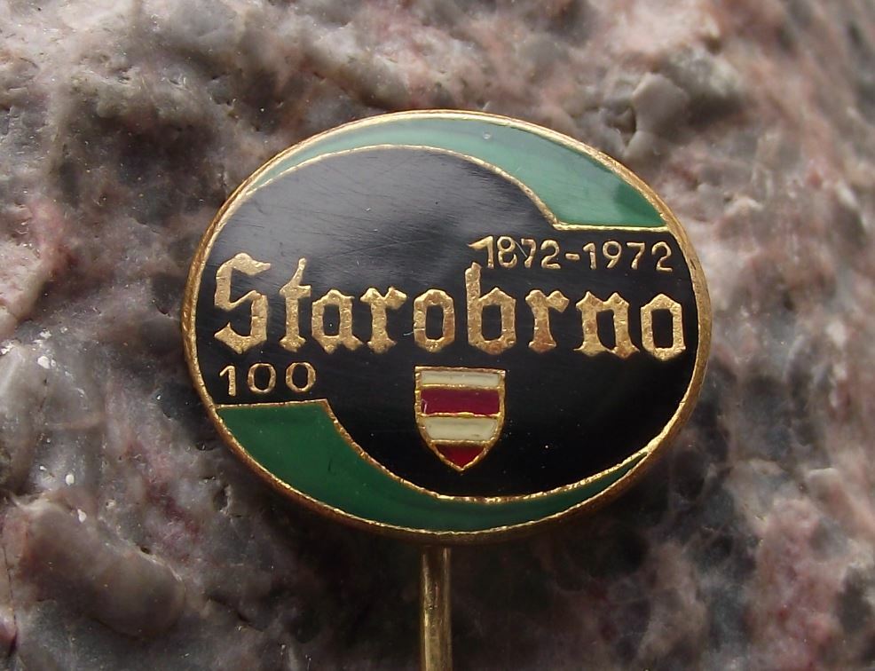 1972 Starobrno Brno Czechoslovakia Beer Lager Brewery Centenary Pin Badge - Badgecrazy