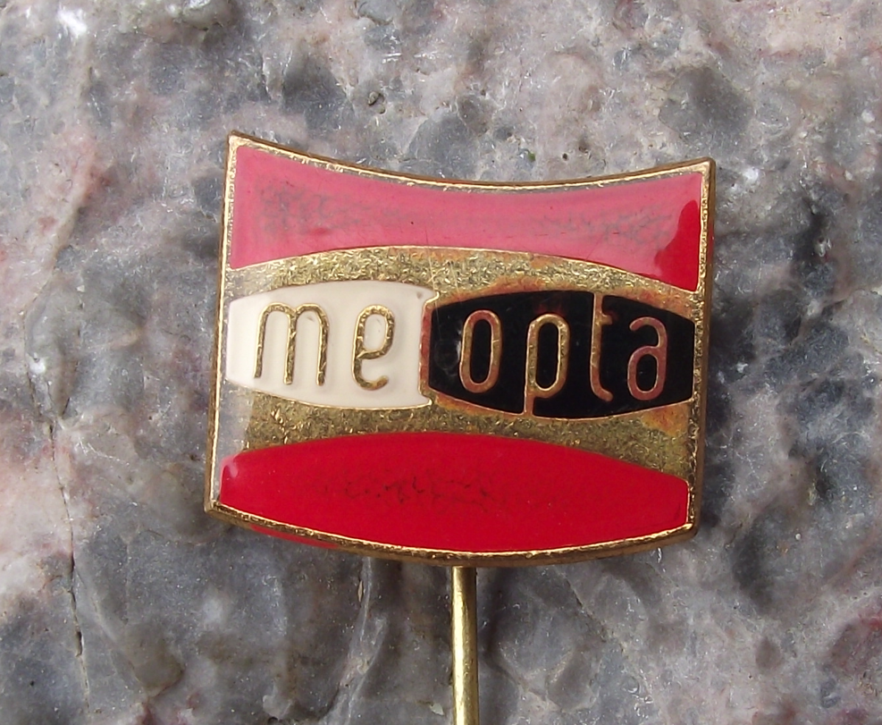 Meopta Stereo View Master Firm Czech Camera Optical Meoskop Company Pin Badge - Badgecrazy