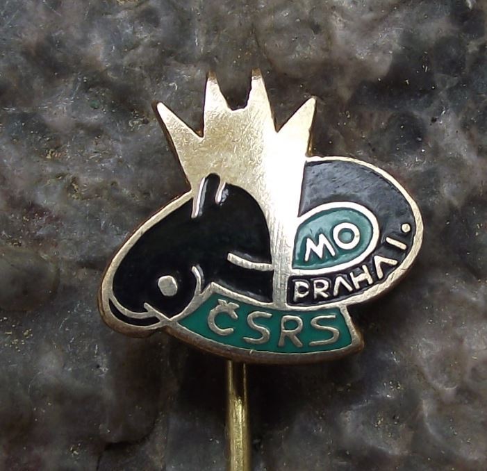 Vintage Prague 1 Fishing Angling Association Catfish Eel Fish Members Pin Badge - Badgecrazy