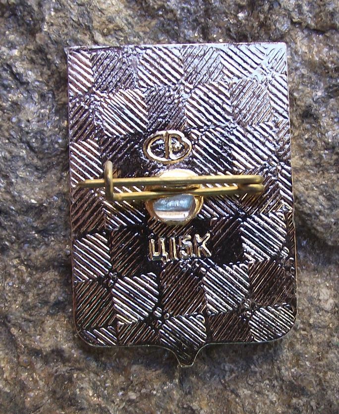 Antique Volgograd Soviet Union Coat of Arms Heraldic City Crest Pin Badge - Badgecrazy