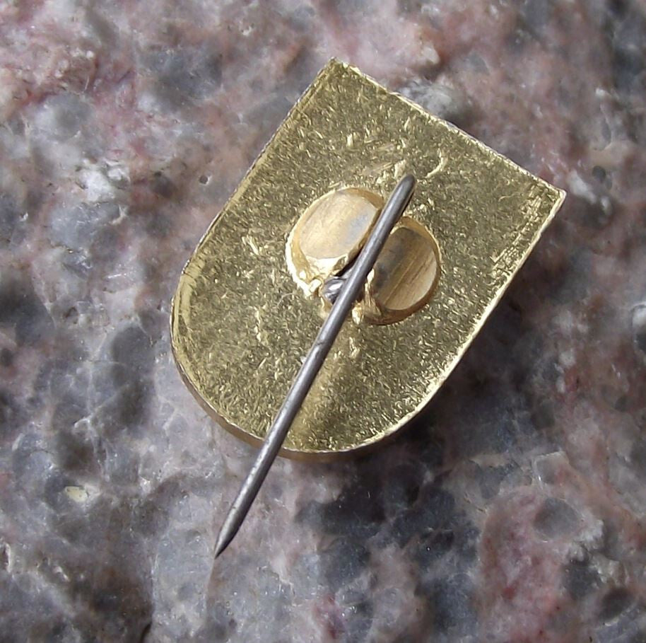 Vintage Bartoszyce Polish City Poland Heraldic Crest Coat of Arms Pin Badge - Badgecrazy