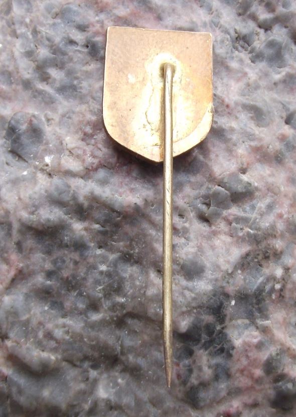 Antique Zatec Czechoslovakia Coat of Arms Heraldic Crest Souvenier Pin Badge - Badgecrazy