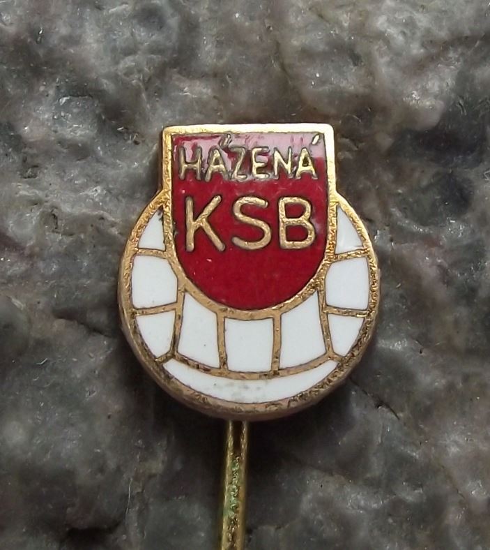 Antique KSB Brno Czechoslovakia Handball Club Team Hazena Ball Sport Pin Badge - Badgecrazy