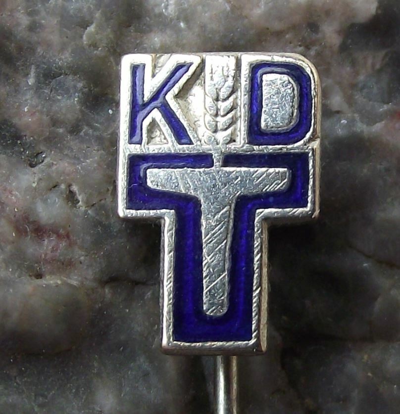 Vintage KdT Kammer der Technik Berlin East German Engineers DDR GDR Pin Badge - Badgecrazy