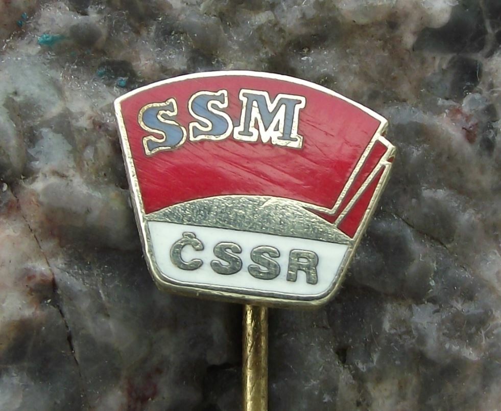 Antique CSSR SSM SZM Czechoslovakia Communist Youth Membership Pin Badge - Badgecrazy