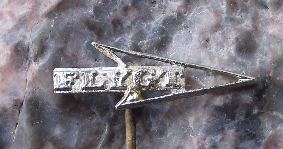 Vintage Flygt Water Wastewater Pumps Mixers Engineering Company Pin Badge - Badgecrazy