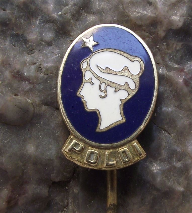 Antique Roman Greek Elegant Woman Lady Goddess Bust Cameo Poldi Pin Badge - Badgecrazy