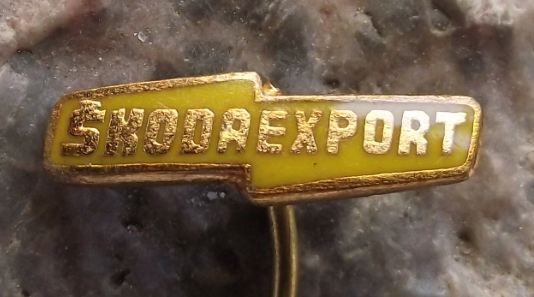 Skoda Export Vehicle Car & Engineering Products Advertising Pin Badge Logo - Badgecrazy