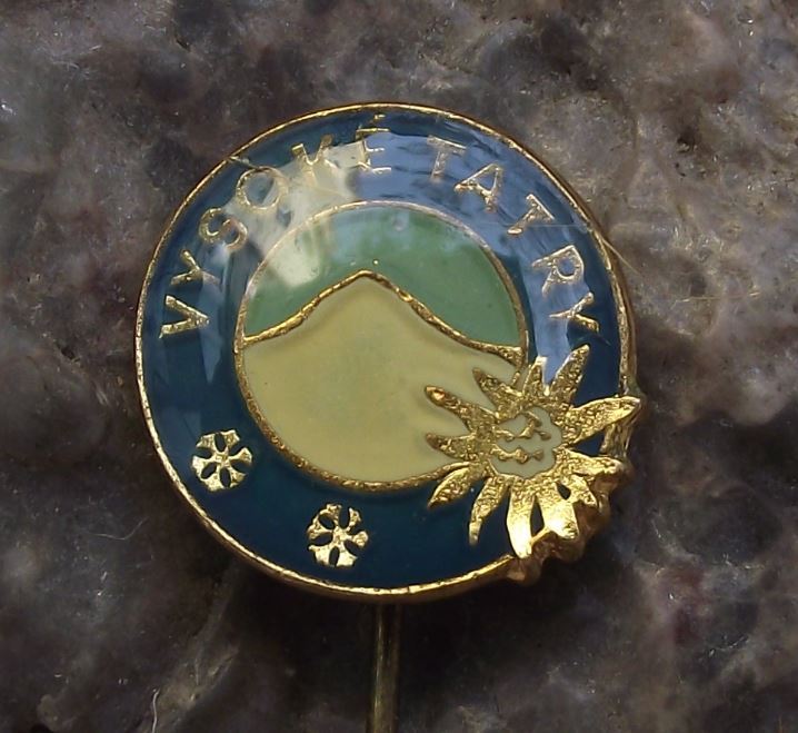 Antique High Tatra Mountains Vysoke Tatry Edelweiss Flower Climbers Pin Badge - Badgecrazy