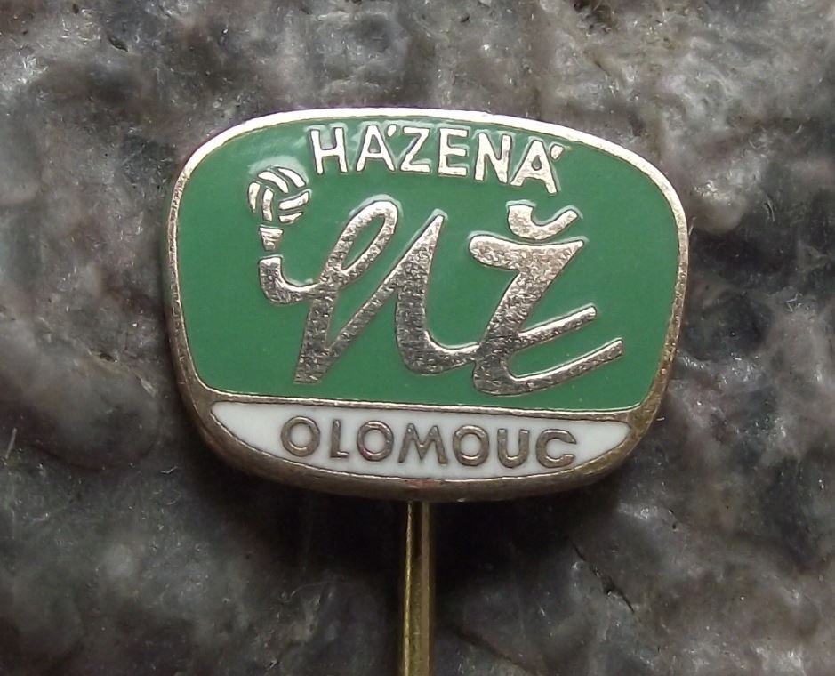Antique Olomouc Czechoslovakia Handball Club Team Hazena Ball Sport Pin Badge - Badgecrazy