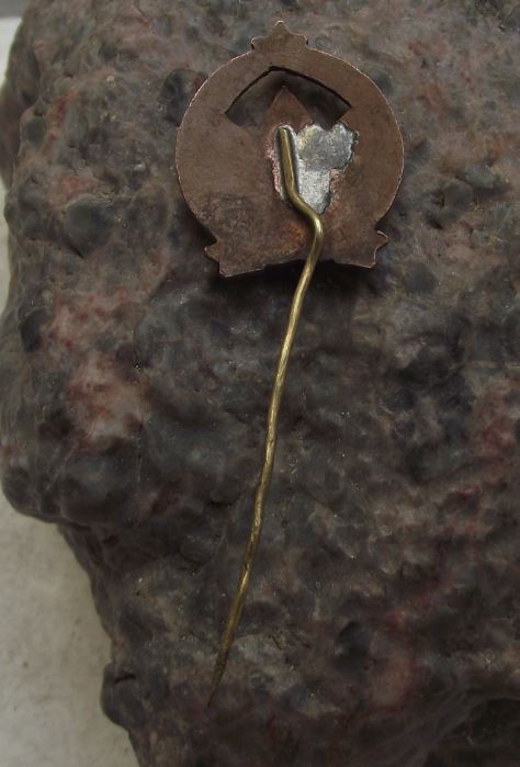 Antique Torzsgarde Hungary Golden Leaves Red Star Communist Hungarian Pin Badge - Badgecrazy