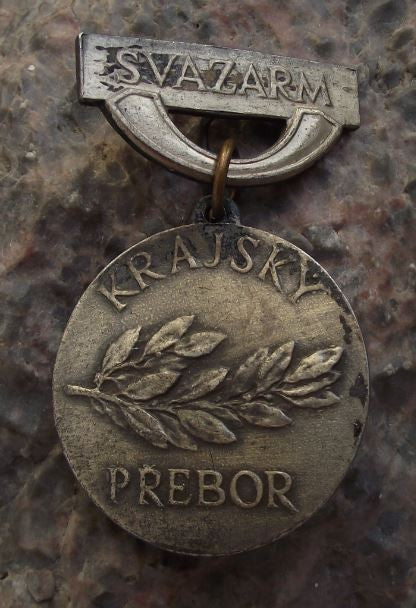 Svazarm Czech Military Army Reserve Regional Championships Medal Style Pin Badge - Badgecrazy