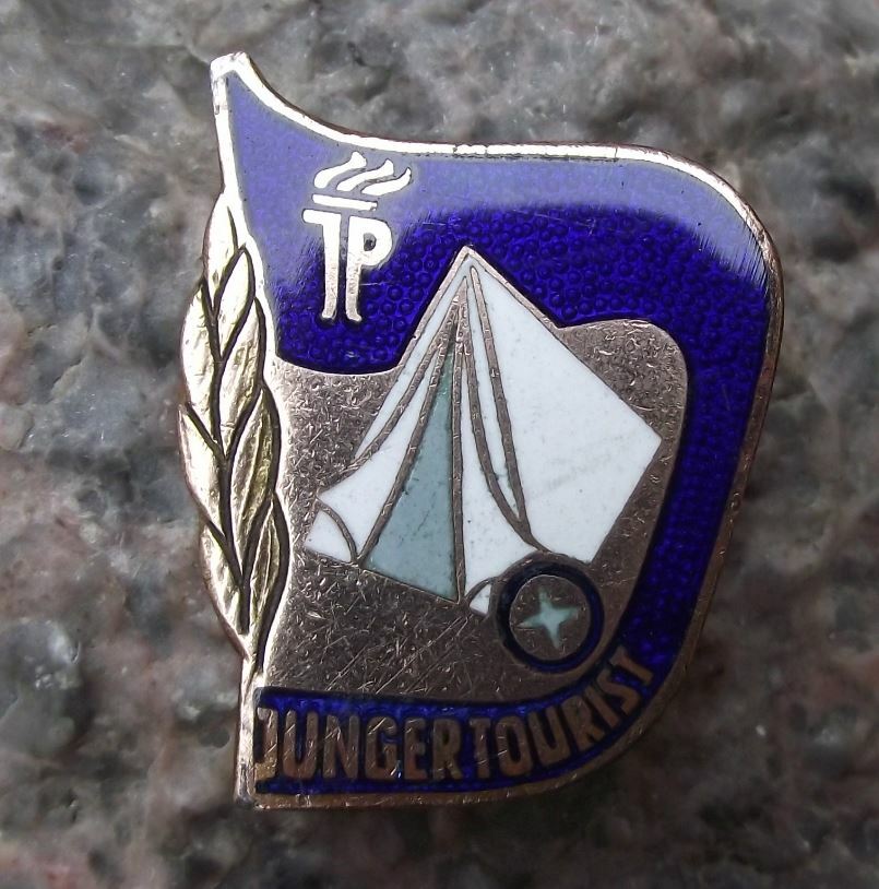 Vintage Thalmann Pioneer Youth Movement Young Tourist Camping Tent DDR Pin Badge - Badgecrazy