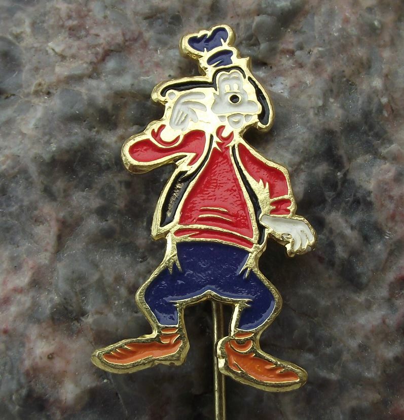Rare Walt Disney Pictures WDP Goofy Dog Hound Enamel Pin Badge - Badgecrazy