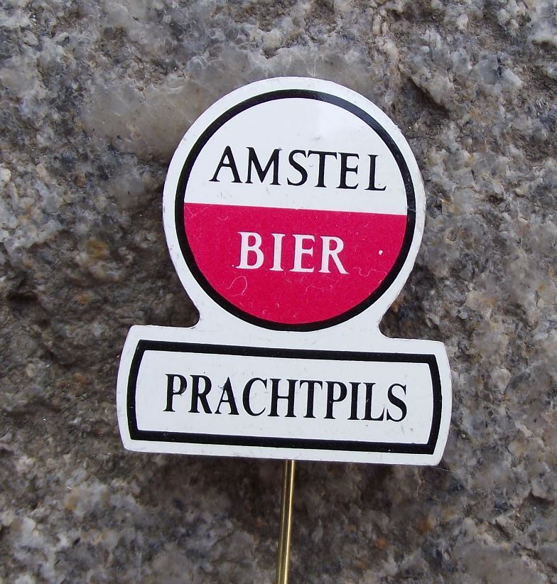 Antique Amstel Prachtpils Bier Beer Dutch Holland Lager Brewery Logo Pin Badge - Badgecrazy