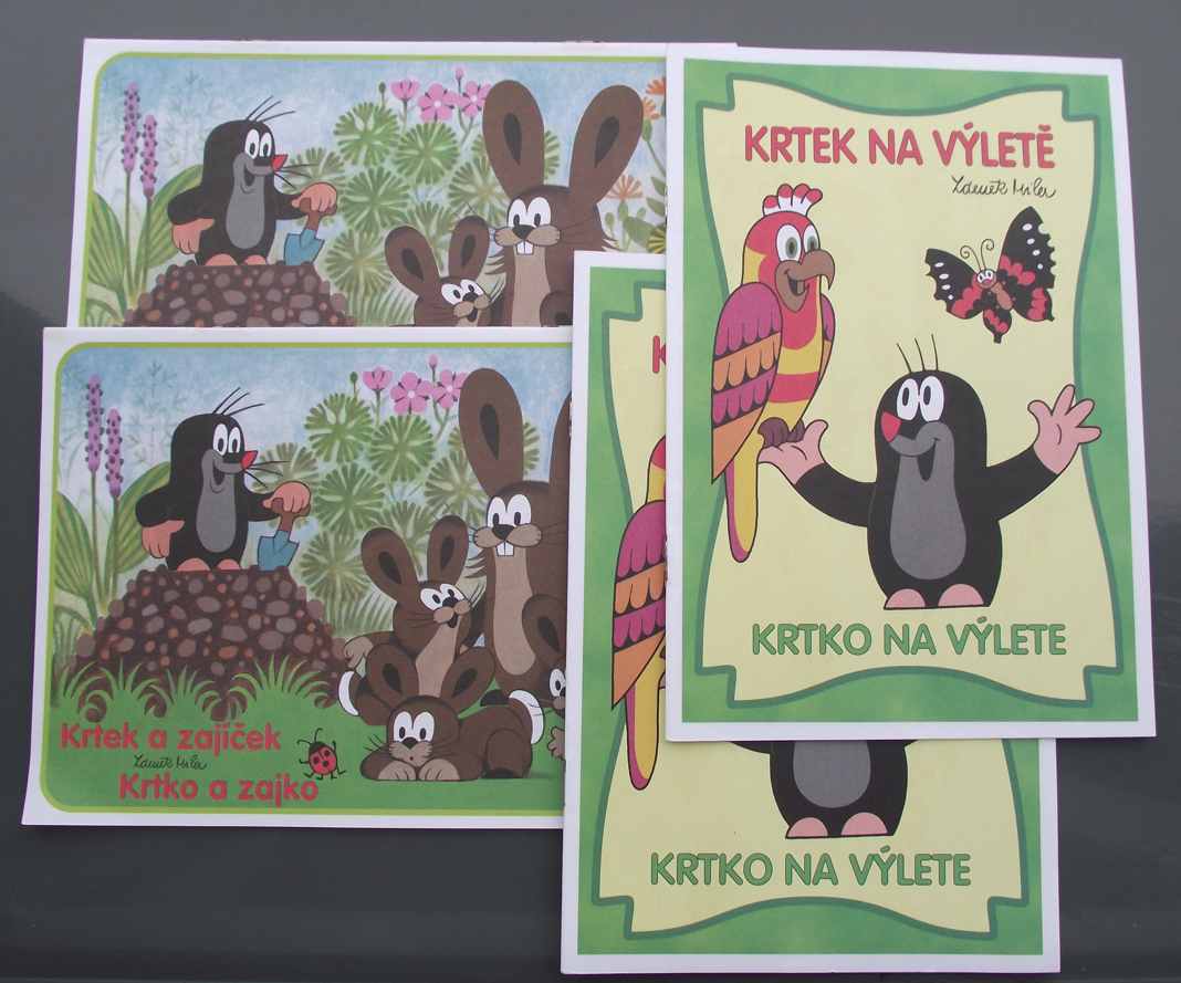 Krtek Mole Maulwurf Czech Childrens Cartoon Character Colouring Book Set 4 Books - Badgecrazy